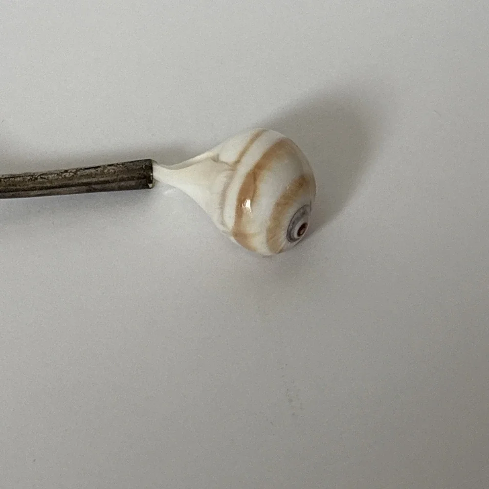 Vintage Mother of Pearl Silverplate Caviar Spoon
